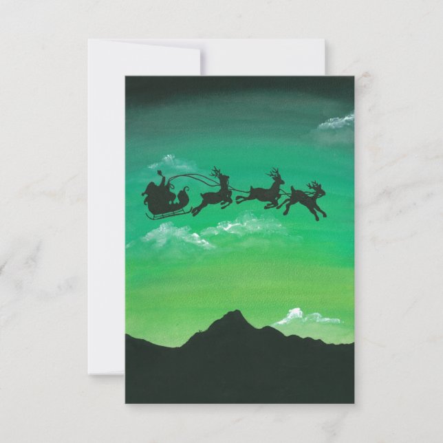 Carte Père Noël sur Aoraki Mount Cook (Devant)