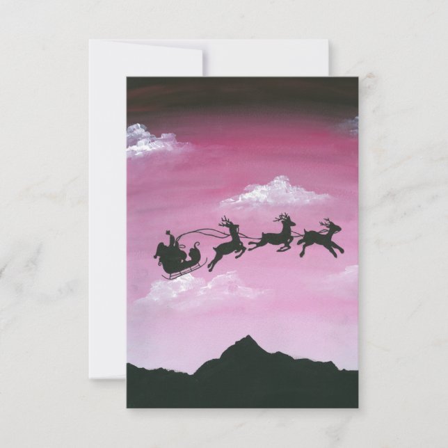 Carte Père Noël sur Aoraki Mount Cook (Devant)