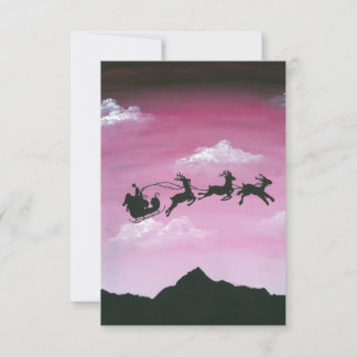 Carte Père Noël sur Aoraki Mount Cook