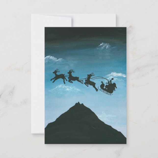 Carte Père Noël sur le mont Taranaki (Devant)