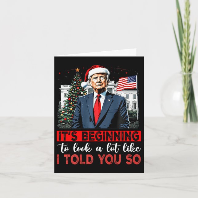 Carte Père Noël Trump commence à ressembler beaucoup à m (Devant)