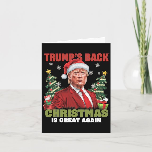 Carte Père Noël Trump Danse Rendre Noël super moche (Devant)