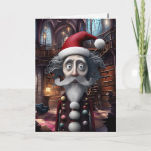 Carte Père Noël Whimsesky Burtonesque Design origi