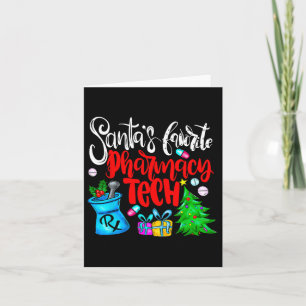 Carte Père Noël's Favori Pharmacy Tech Christmas Pharmac