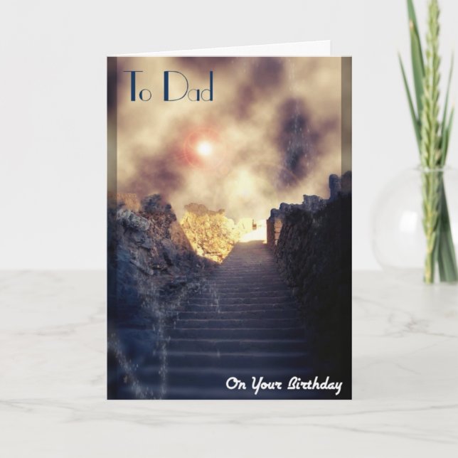 Carte Père/Père décédé Anniversaire (Devant)