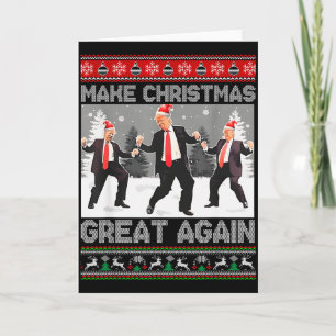 Carte Père Trump Danse Rendre Noël Grande Encore Une Foi
