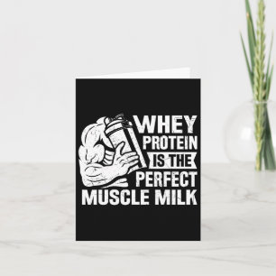 Carte Perfect Muscle Lait Drôle Protéine Louvain Corps Q