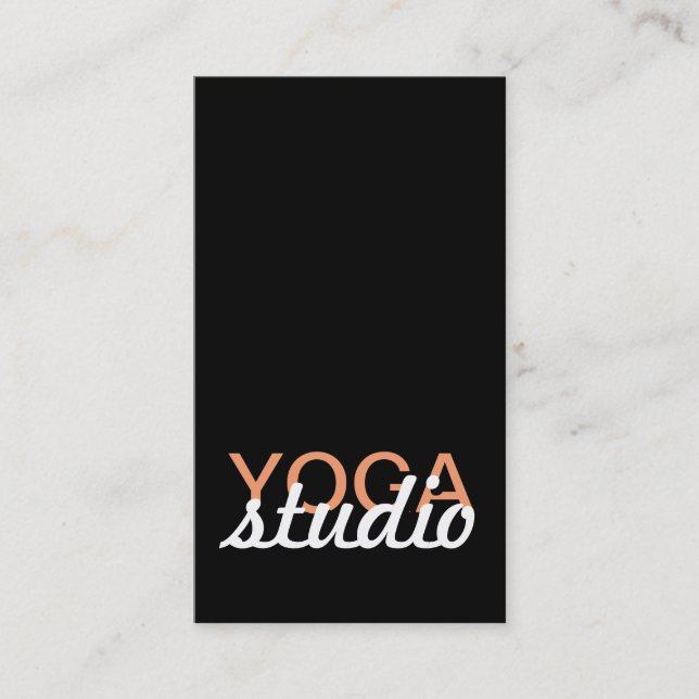 carte perforée de studio de yoga (Devant)