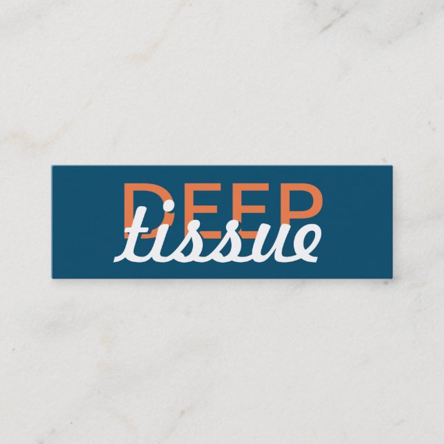 carte perforée profonde de massage de tissu (Devant)