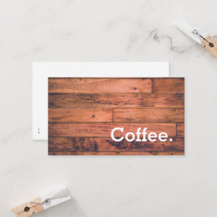Carte perforée simple de café de fidélité de