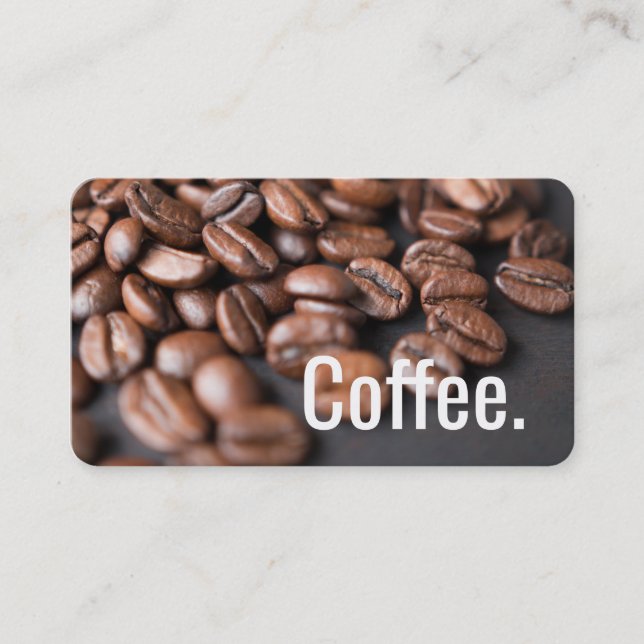 Carte perforée simple d'Oswald de grains de café (Devant)