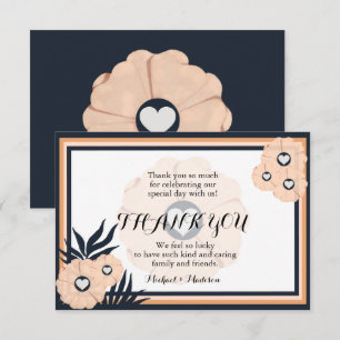Carte Perle Watusi Tacao Floral Mariage Remerciement Noi