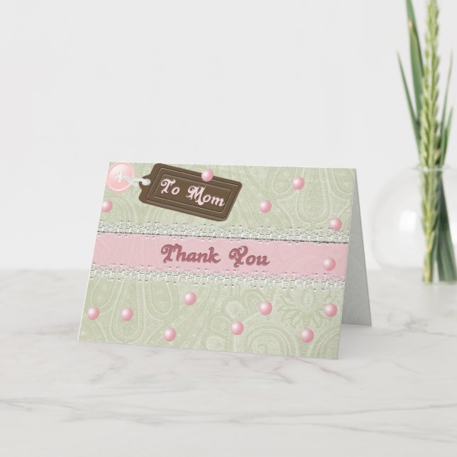 Carte Perles de la fête des mères (Devant)