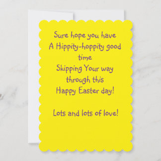 CARTE PERSONALIZED CHILDREN'S EASTER GREETING CARD 