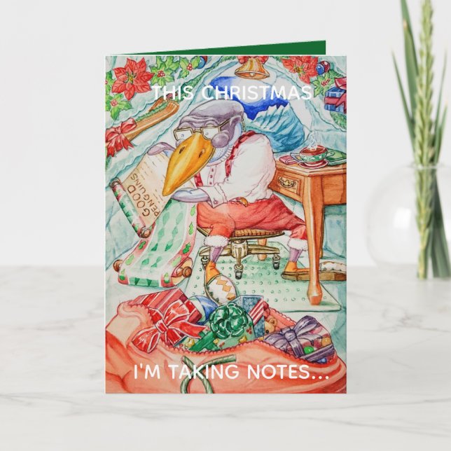 Carte Personalized Christmas Greeting Card for Good Kids (Devant)