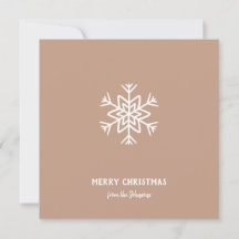Personalized Family Name Merry Christmas Snowflake