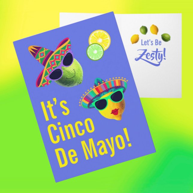 Carte Personalized Funny Lemon Lime Cinco de Mayo (Personalize it!)