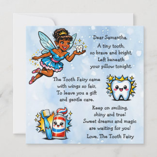 Carte Personalized Letter from the Tooth Fairy