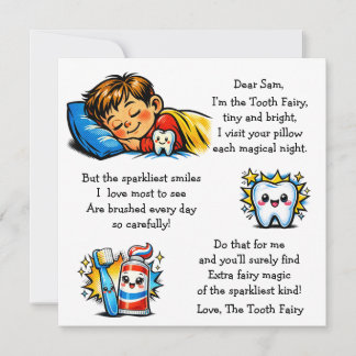 Carte Personalized Letter from the Tooth Fairy