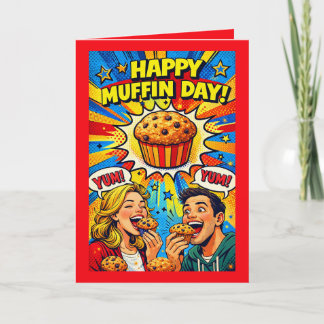 Carte Personalized National Muffin Day Greeting Card