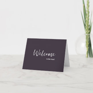 Carte Personalized simple Elegant Welcome to the team