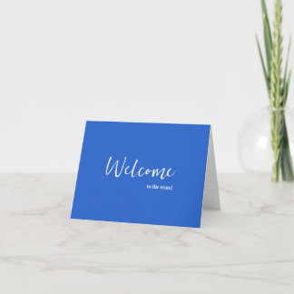 Carte Personalized simple Elegant Welcome to the team