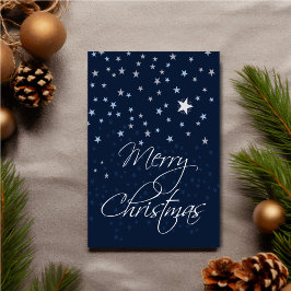 Carte Personalized Starry Night Christmas