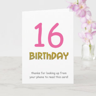 Carte personnage âge heureux anniversaire adolescent drô