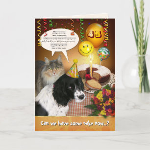 Carte (Personnalisable) Anniversaire avec Animaux