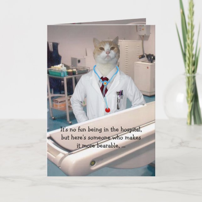 Carte Personnalisable Chats Amusants / Kitties Bien Se P (Devant)