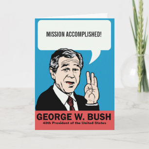 Carte personnalisable de George W. Bush