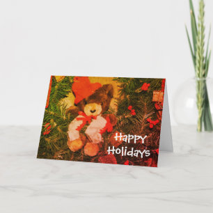 Carte personnalisable de Noël de Noël de l'ours su