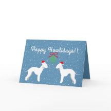 Carte personnalisable de vacances de Bedlington