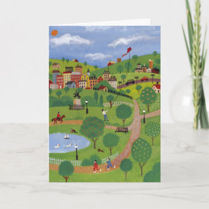 Carte personnalisable du paysage de parc