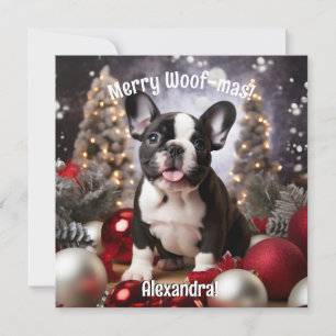 Carte Personnalisable Festif Frenchie Harmony
