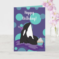 Personnalisable Orca Killer Whale Anniversaire