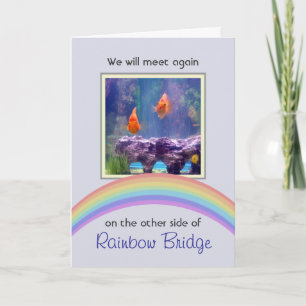 Carte Personnalisable Rainbow Bridge Pet Memorial
