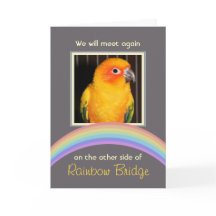 Personnalisable Rainbow Bridge Pet Memorial