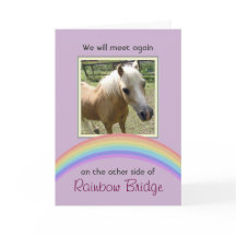 Personnalisable Rainbow Bridge Pet Memorial