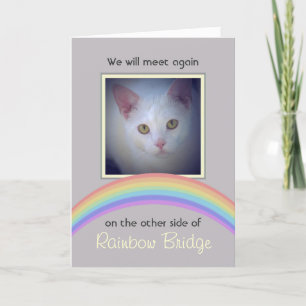 Carte Personnalisable Rainbow Bridge Pet Memorial