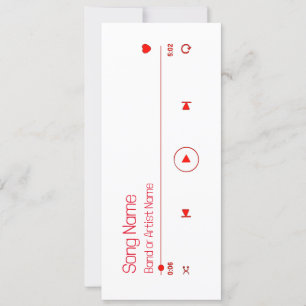 Carte Personnalisable votre musique préférée