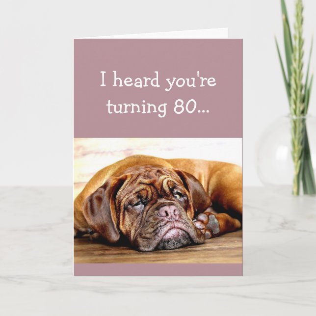 Carte Personnalisé 80e anniversaire No Day Naps Sleeping (Devant)