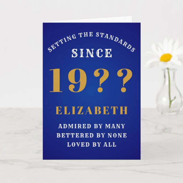 Carte Personnalisé 90e anniversaire 1930s Ajouter votre  (Petite plante)