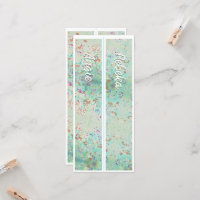 Personnalisé Avec Le Nom Paint Splash Deux Signets