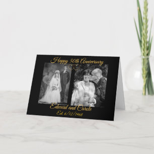 Carte Personnalisé épousant l'anniversaire de photos