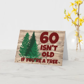 Carte Personnalisé Funny Anniversaire Vieux Arbre