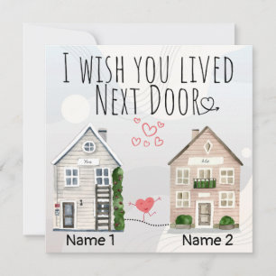 Carte Personnalisé Je Souhaite Que Vous Aimiez Vivre À P