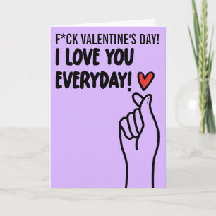 Carte PERSONNALISÉ Je vous aime KPOP Finger Heart Romant
