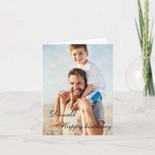 Carte Personnalisé Joyeux Anniversaire Photo colorée