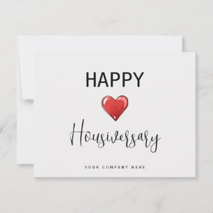 Carte Personnalisé Joyeux Housiversaire Cœur Immobilier 